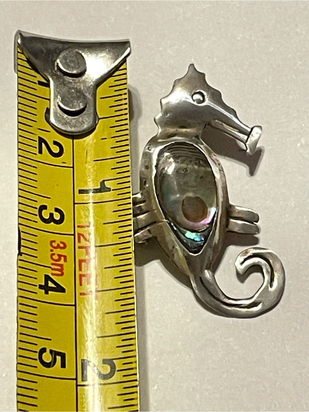 Taxco Sterling Silver Abalone Sea Lige Pin #9495 β€οΈβπ₯ BEST PRICE - Picture 5 of 9